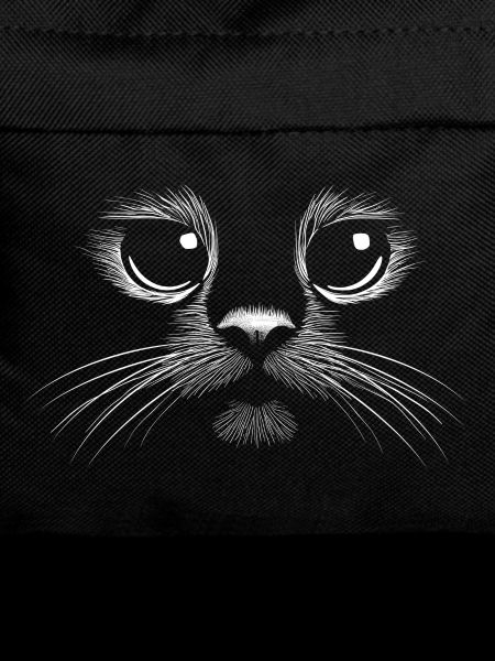 Cute cat face: Charming and stylish