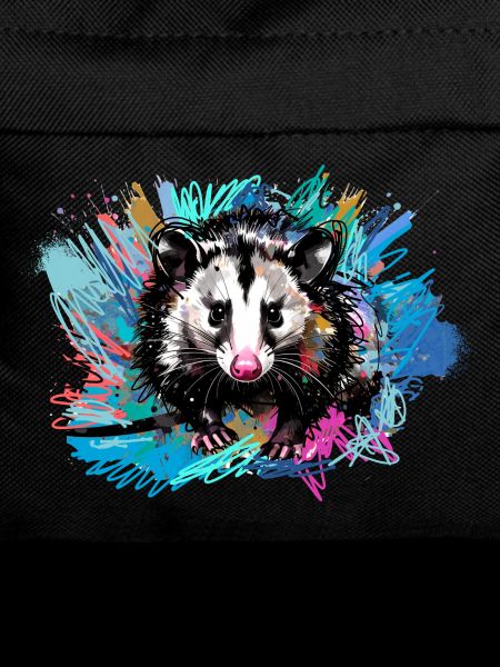 Opossum, ilustration,Beutelratte, bunt, Graffiti