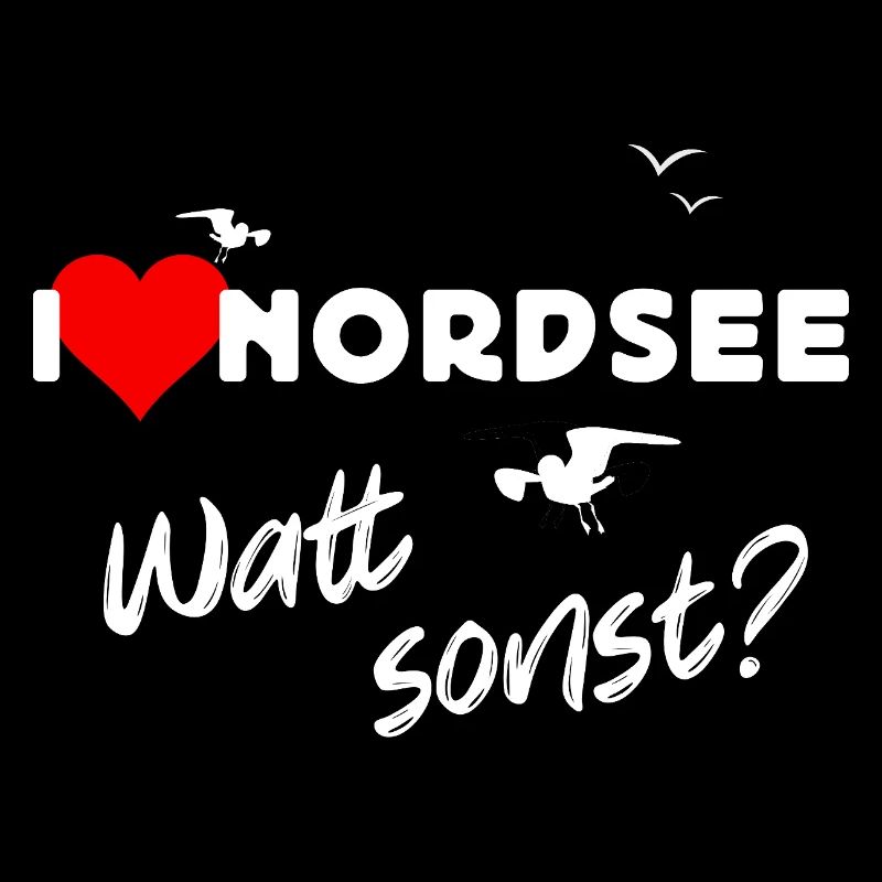 Nordsee Liebe Watt Design