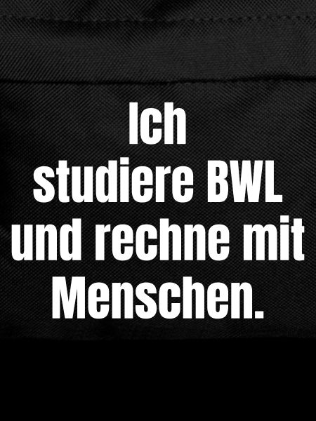 BWL-Studium: Menschen rechnen Poster