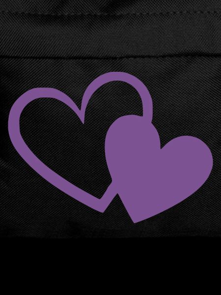violet heart two violet hearts gift