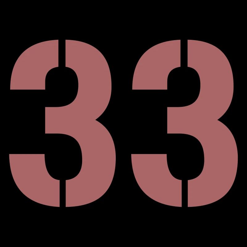 Geometric Number 33 Block