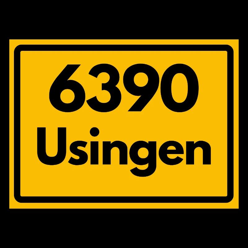 ALTE POSTLEITZAHL PLZ RETRO 6390 USINGEN HEIMAT