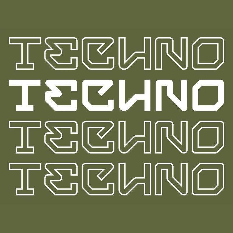 Conception de logo en typographie techno-moderne