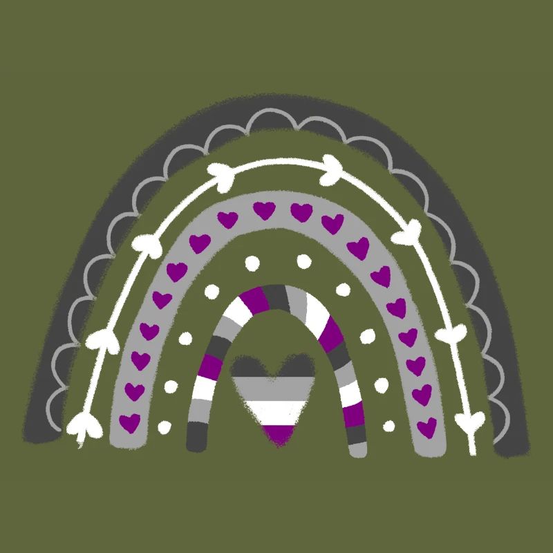 Asexual Pride Boho Regenbogen