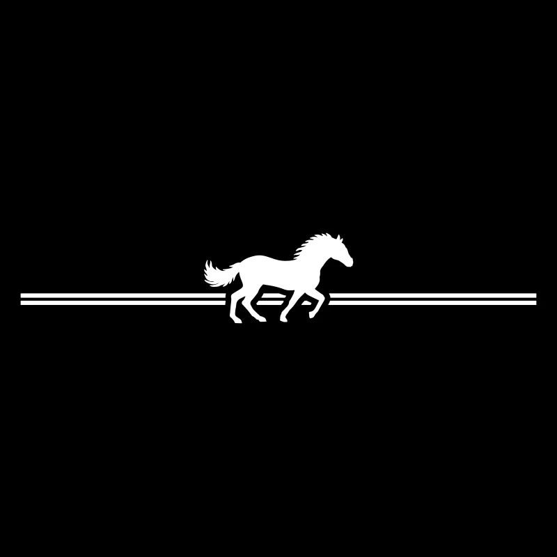 Line Stripe Racing Horse