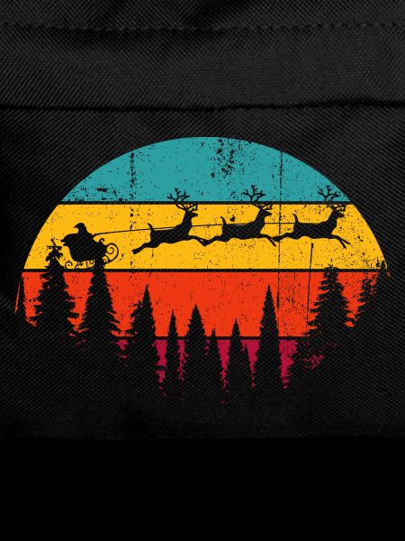 Sunset Wolves Over Pines