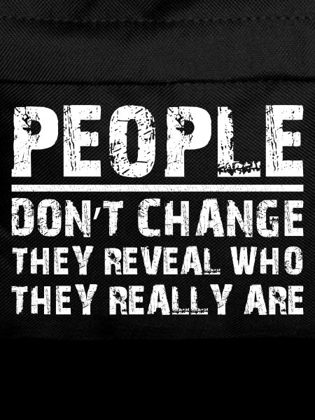 people don't change funny