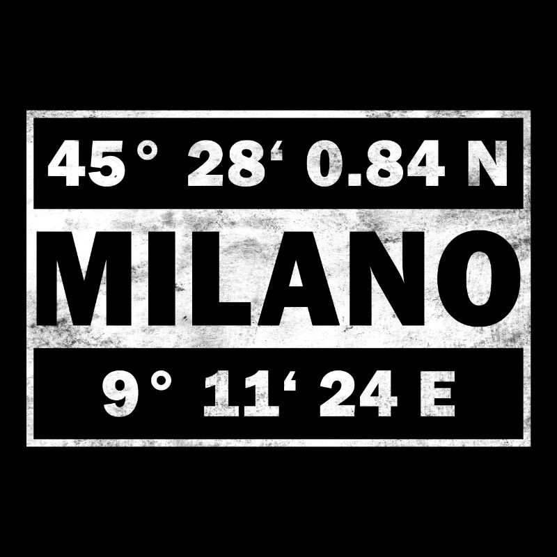 Milano Coordinates Italy Milan