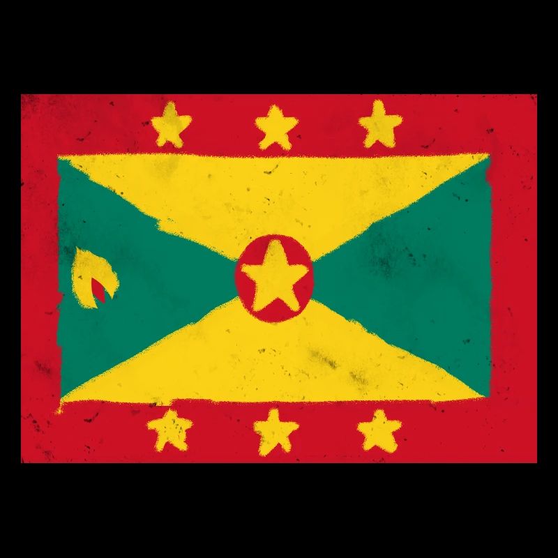 Drapeau de Grenade – Île colorée