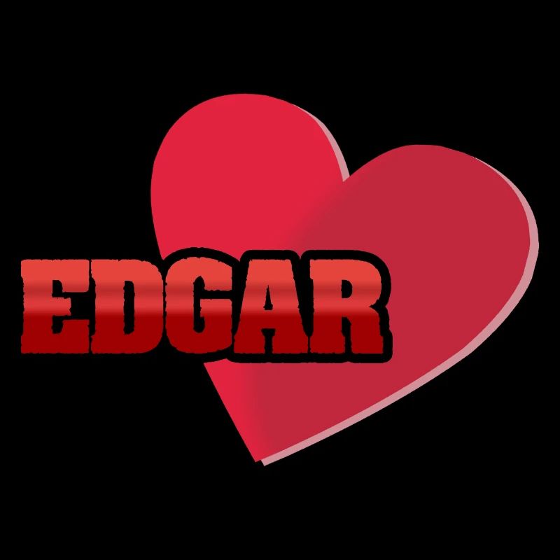 Heart EDGAR Lettering