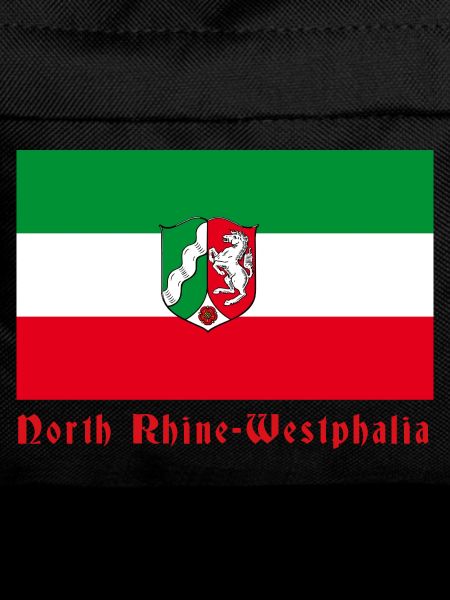 NRW Flagge mit Wappen