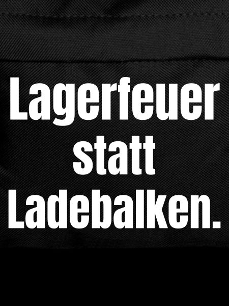 Lagerfeuer statt Ladebalken
