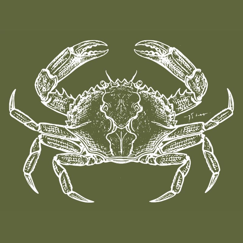 Crab Line Art Emblem