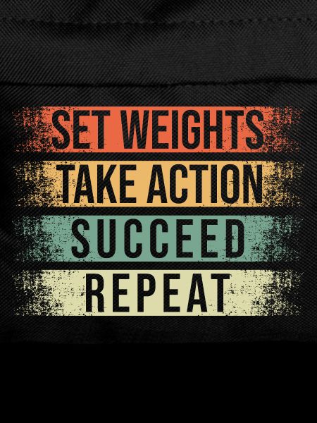 Fitness Motivation Bodybuilder Set Weights