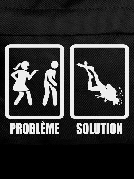 Humor couple problem solution diving