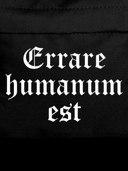 Errare Humanum Est Gothic Latin