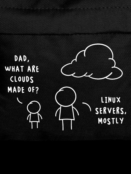 Linux Server Cloud Computing Lustiger Spruch