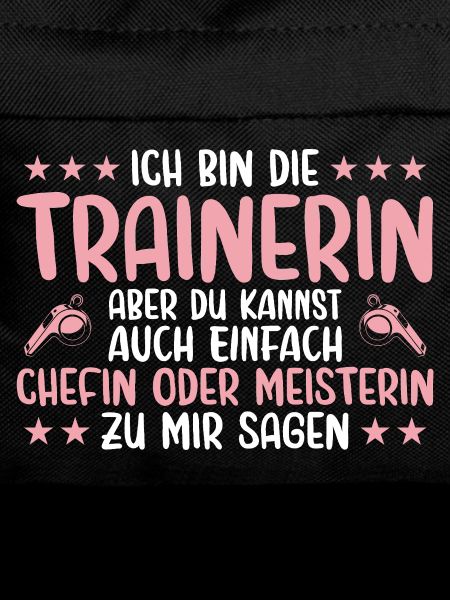 Trainerin Chefin oder Meisterin Fußballtrainerin