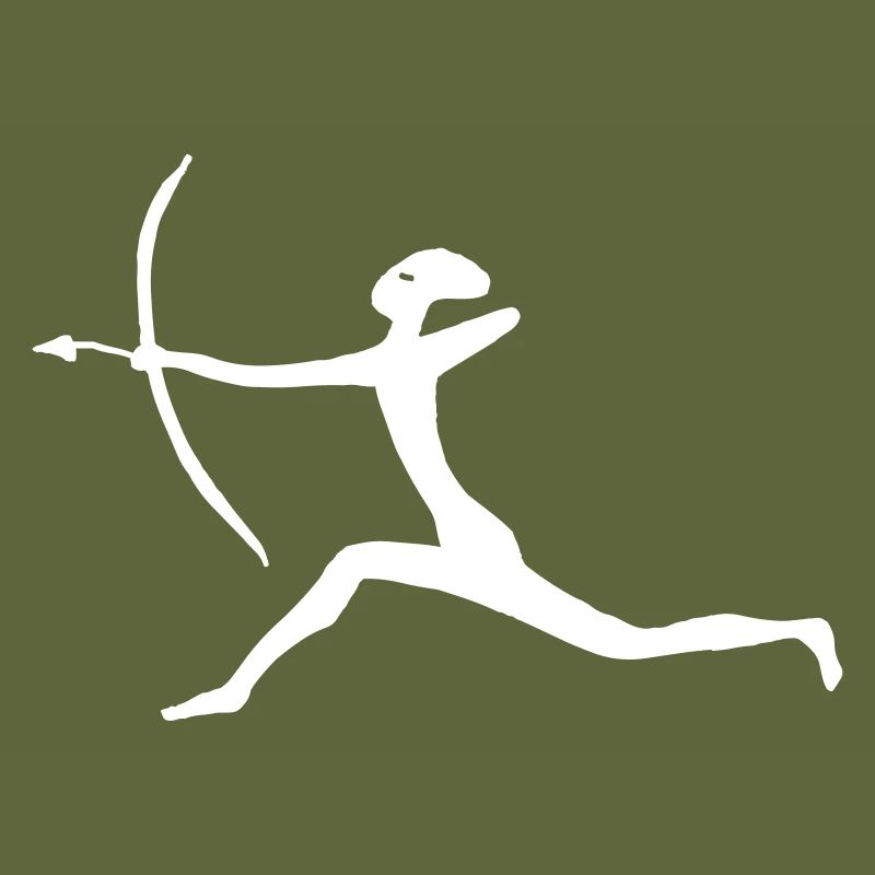 Chasseurs avec flèche et arc