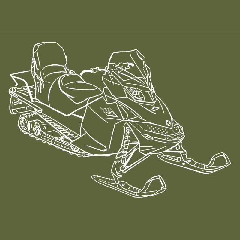 Snowmobile ski doo