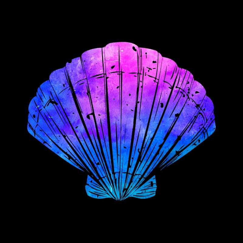 Pink Ocean Shell Beach Life