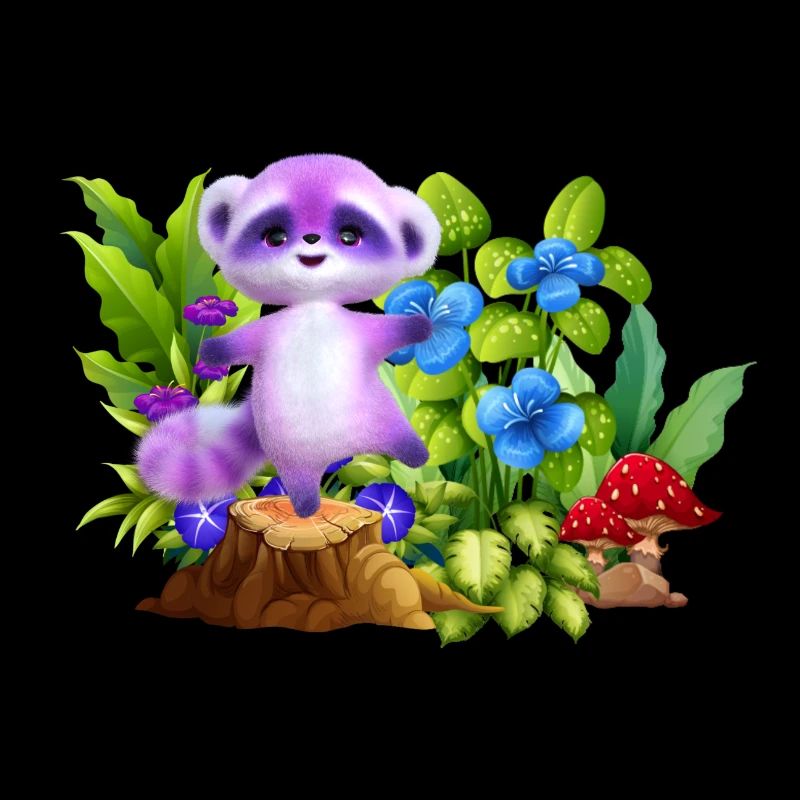 Pastel Koala in Enchanted Garden