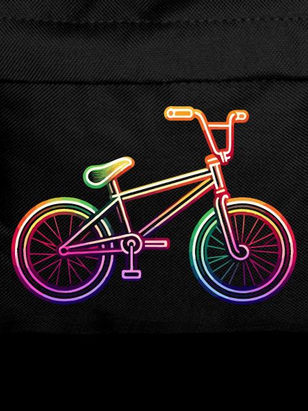 Neon Rainbow BMX Bike