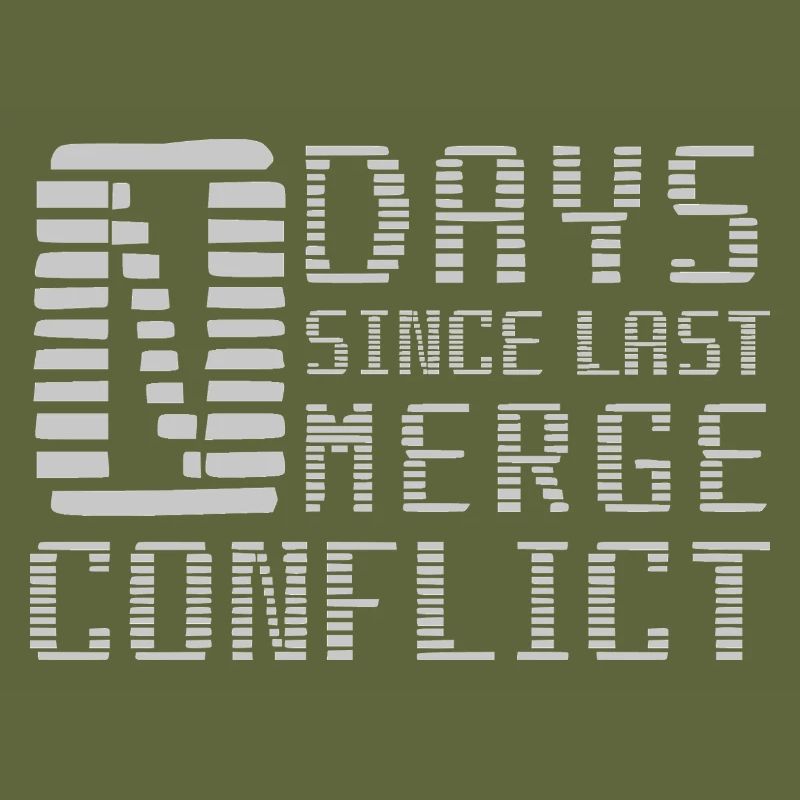 Merge Conflict Software Developer Entwickler geek