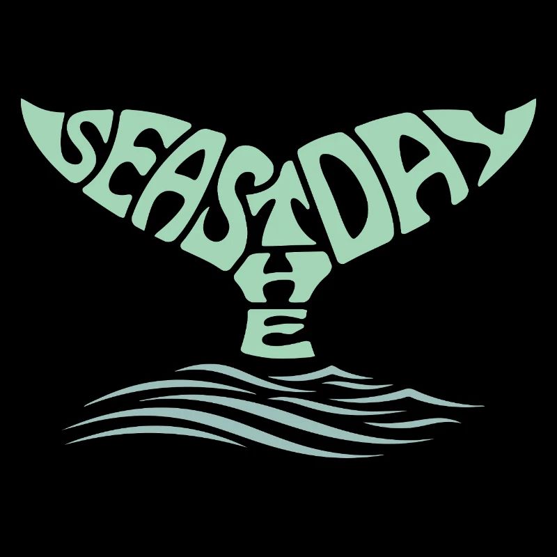 Mers le jour, queue de baleine et vagues de l’océan