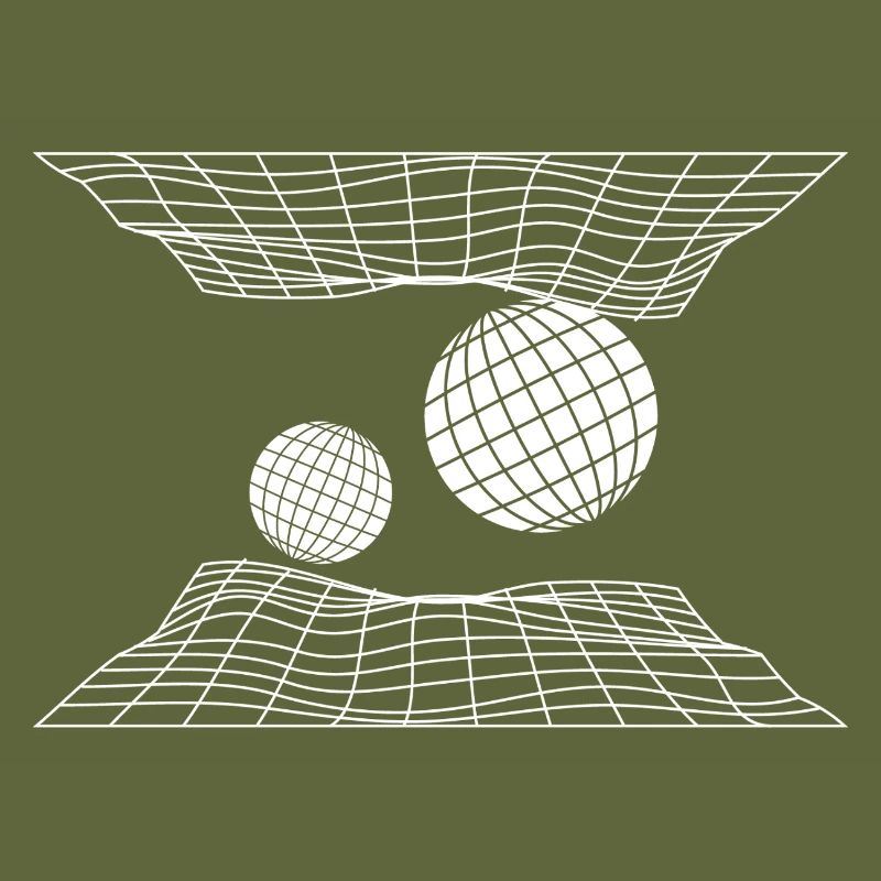 Futuristic Grid Space Spheres Design
