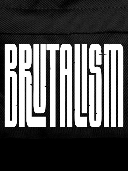 Brutalism Concrete Typography