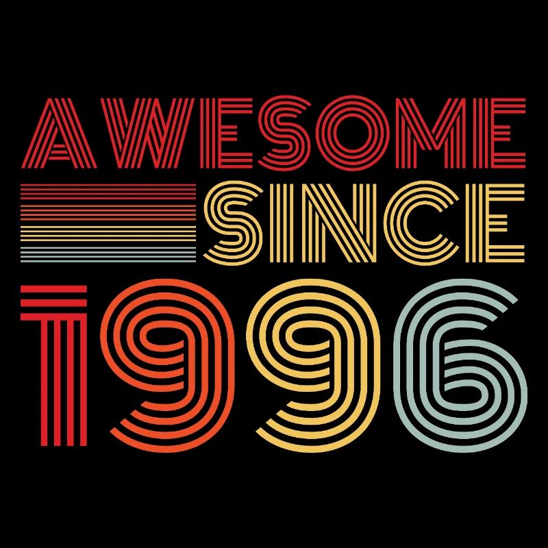 Vintage 1996 Retro 1996 Birthday Gift