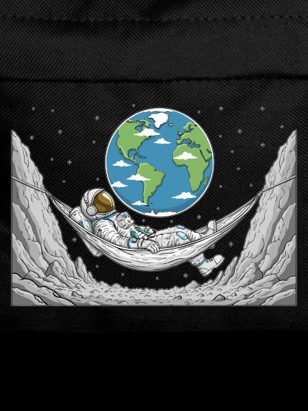 Astronaut Space Hammock Moon Earth Rest