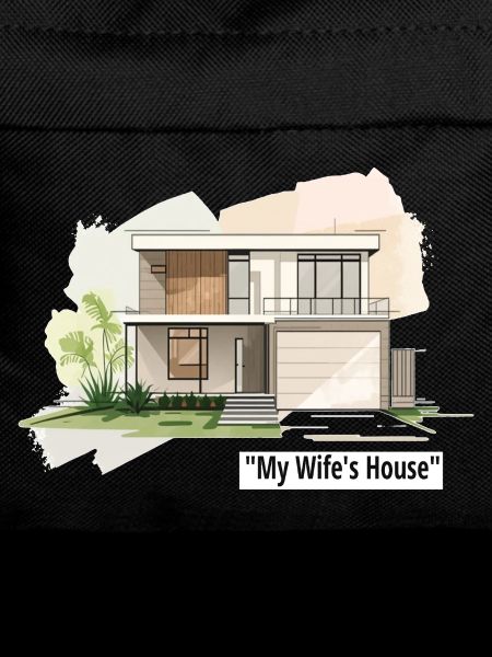 Ultramoderne Familienhausillustration