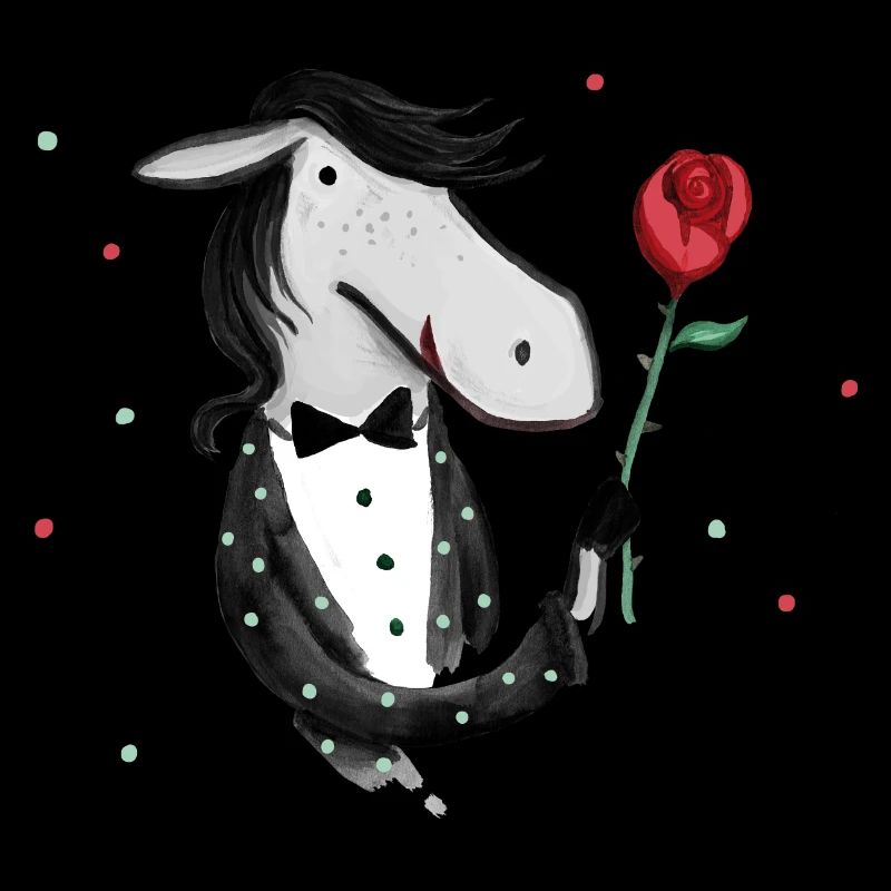 Schickes Pferd mit Punkt