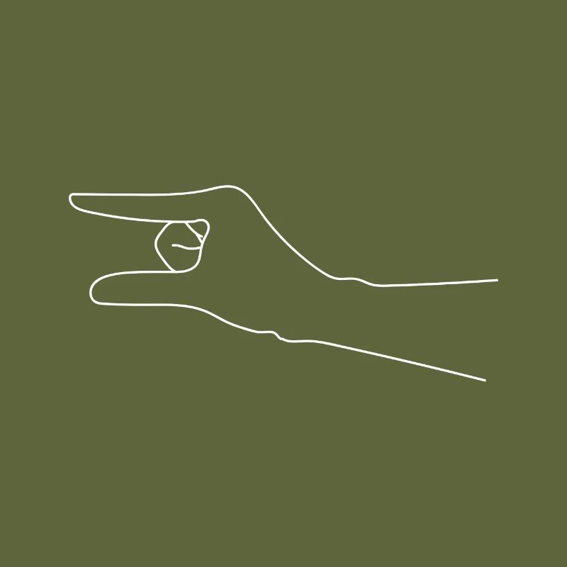 Hand Gesture Minimalist "So Small"