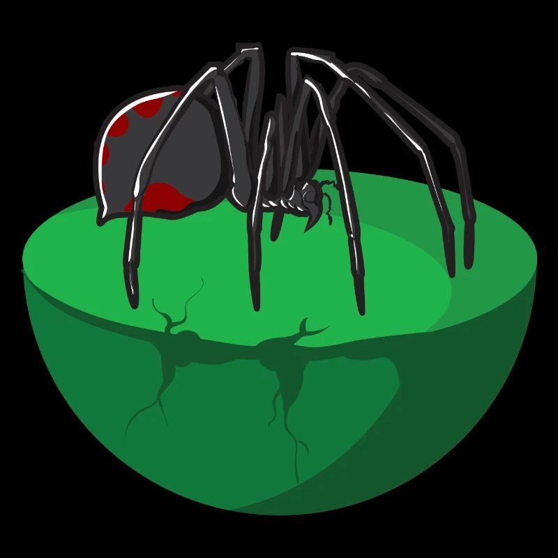 Poison Spider Black Widow Design