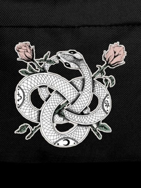 Snake design with roses