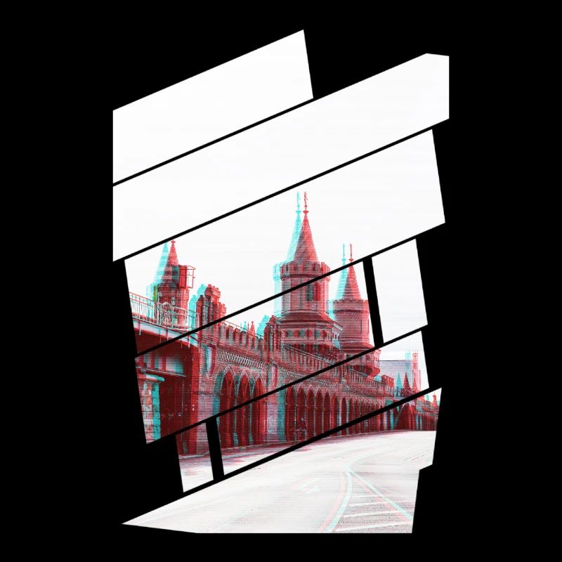 Berlin Oberbaumbrücke Glitch