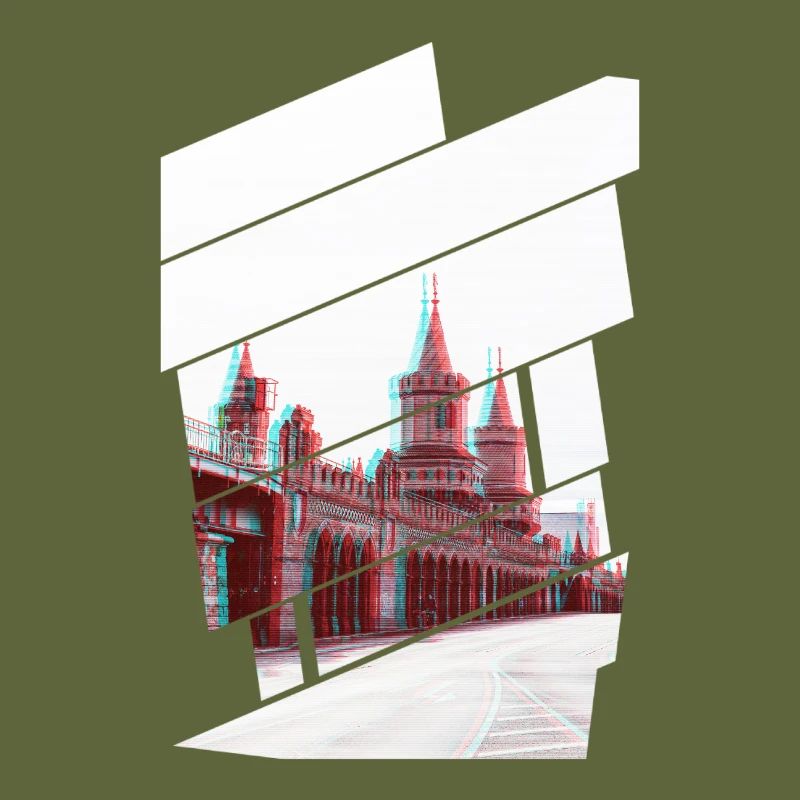 Berlin Oberbaumbrücke Glitch