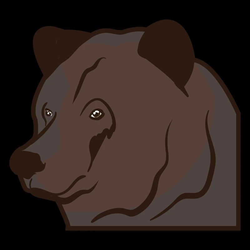 Tête d'ours ours brun