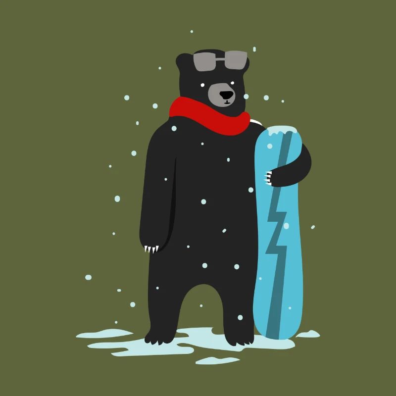 Nette Snowboardfahrt, die Geschenkgeschenkideen zeichnet