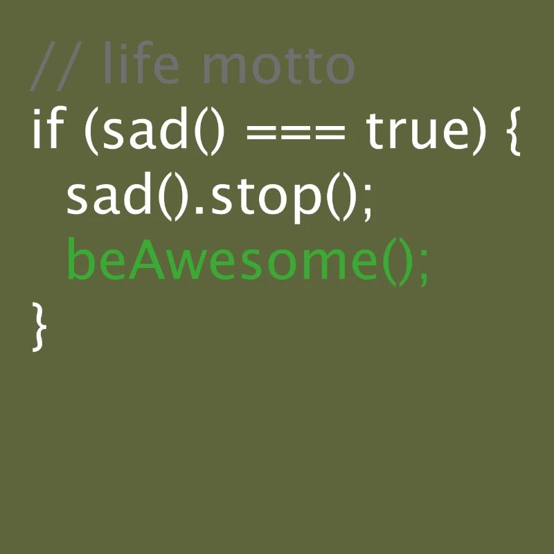 Computer Science Nerd Geek Programmer Life Motto