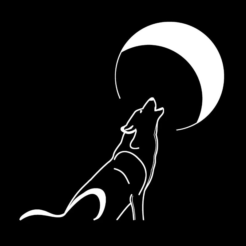 Heulender Wolf, Mond