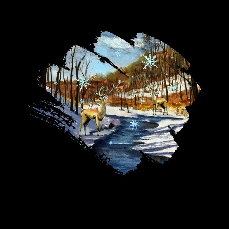 Winter landscape Christmas