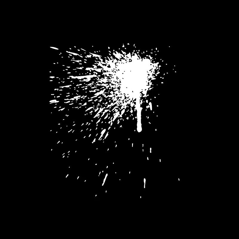 A white patch of paint on the wall