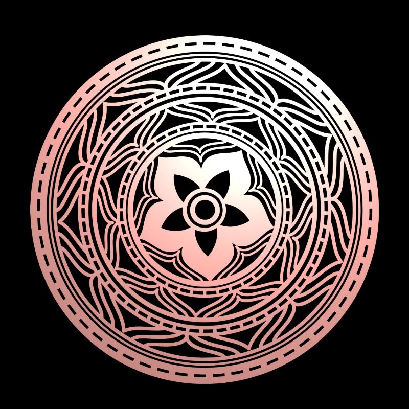 Pastellflorales Mandala-Muster
