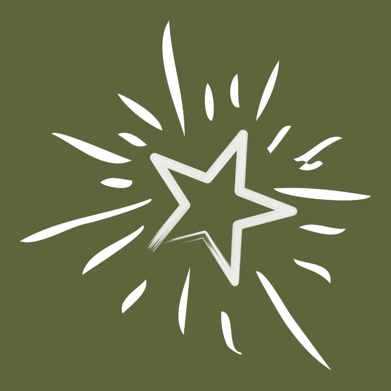 Glitzernder magischer Stern oder Sternschnuppe