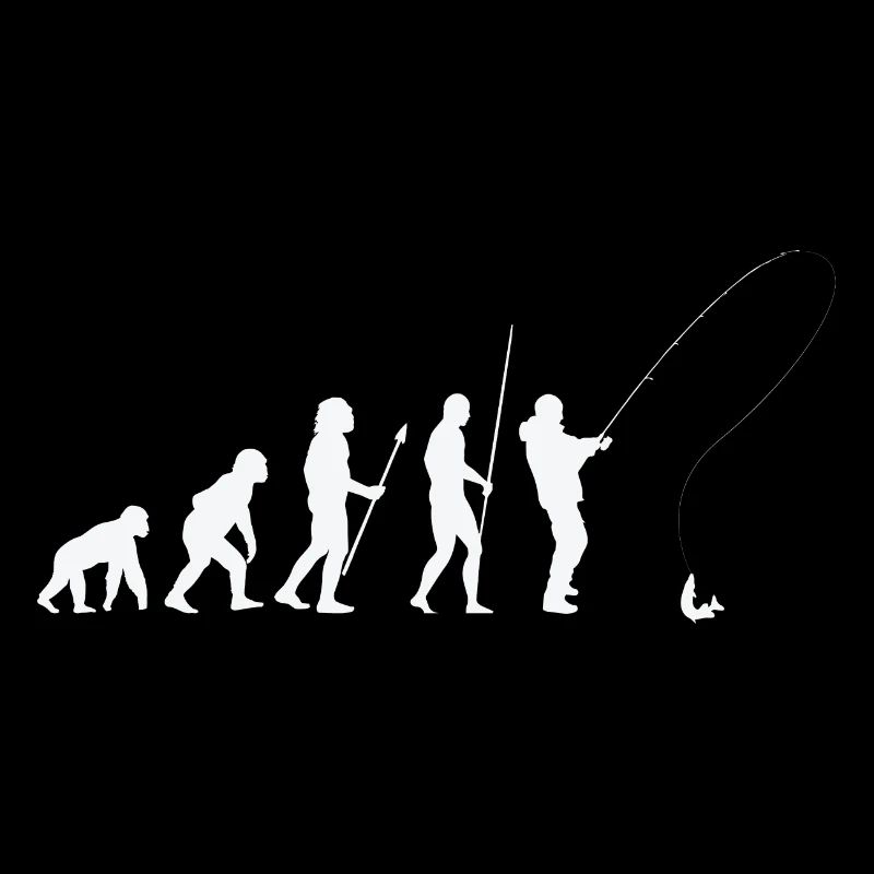 Angler Fischer Angeln Evolution
